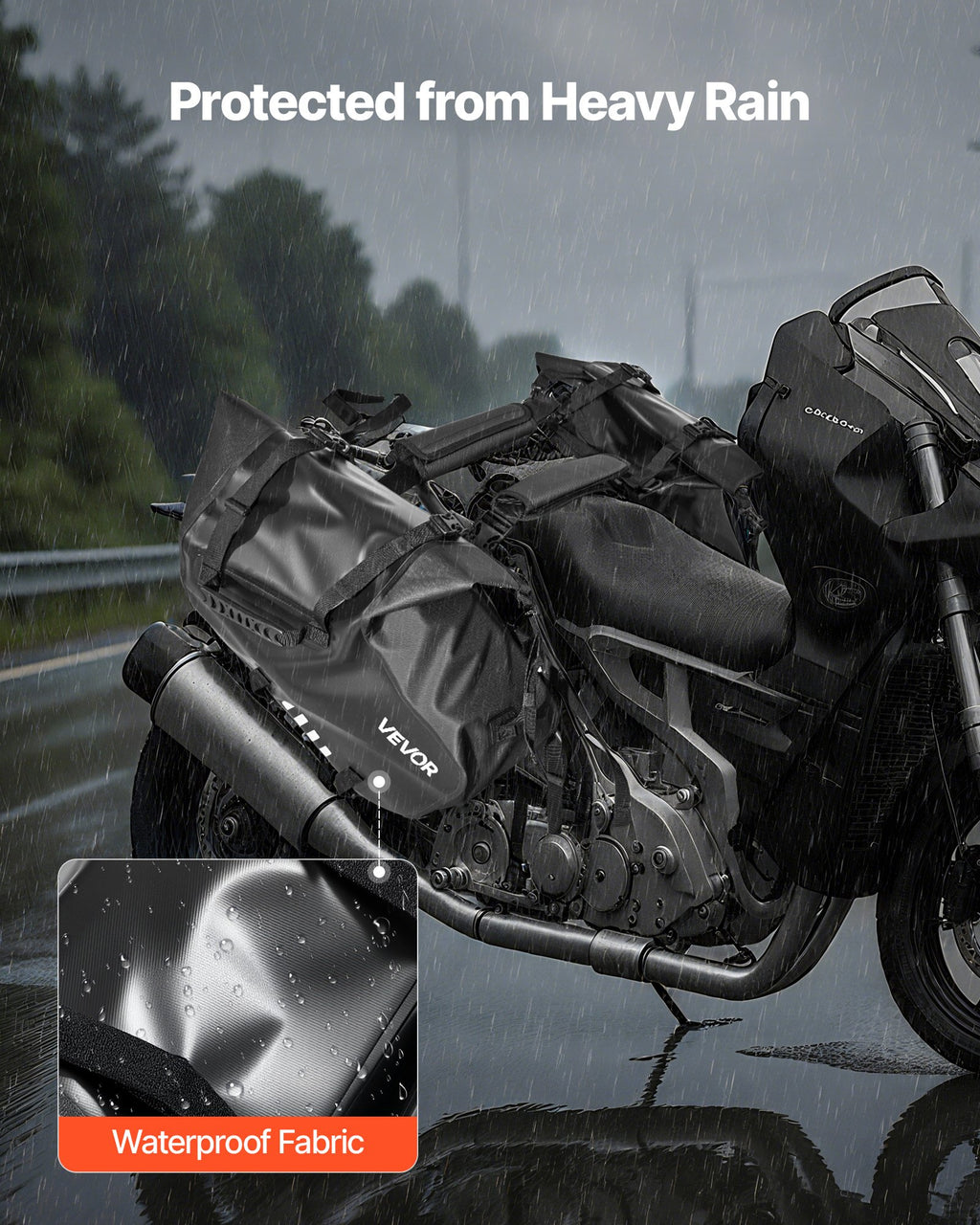 AeroX™ Motorcycle Saddlebags, 28 L