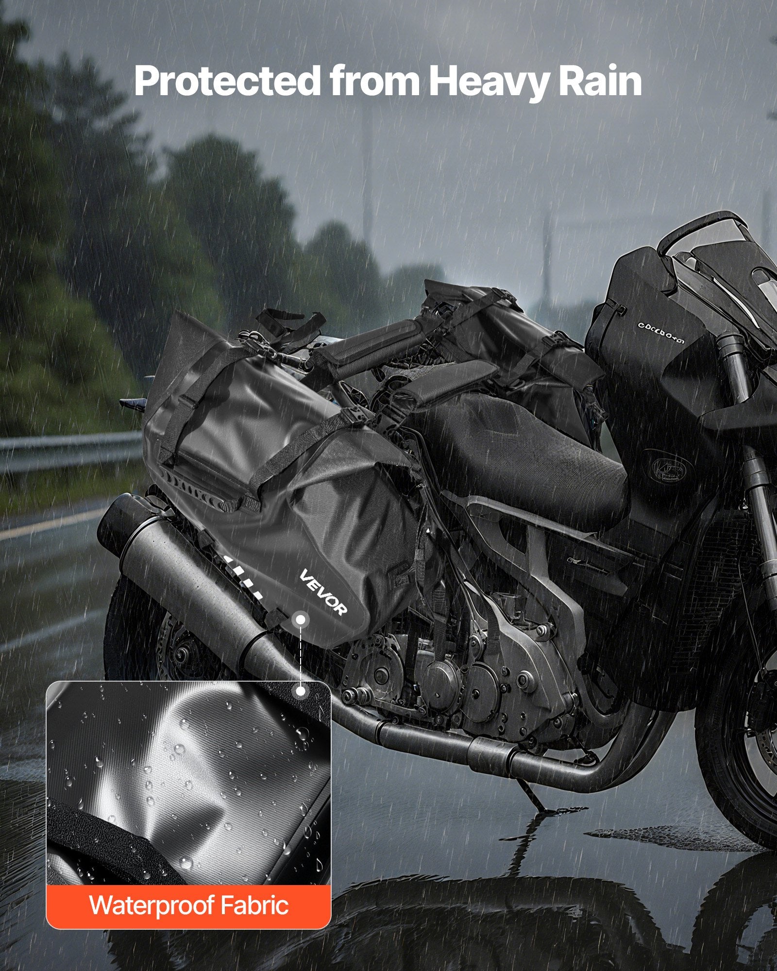 AeroX™ Motorcycle Saddlebags, 28 L